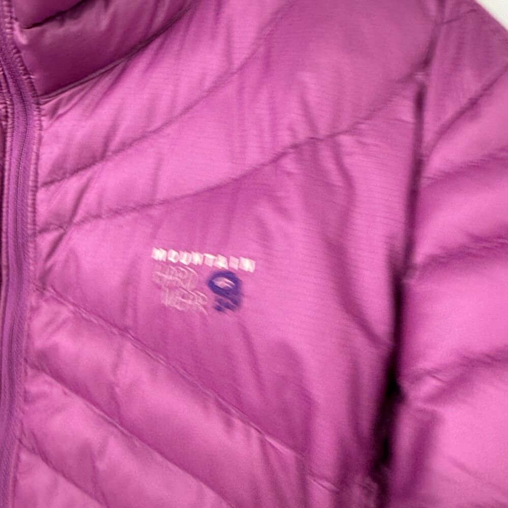 Mountain Hardwear Nitrous Micro Ratio Goose Down Jacket Purple Puffer Ski Sz XL - Picture 3 of 11